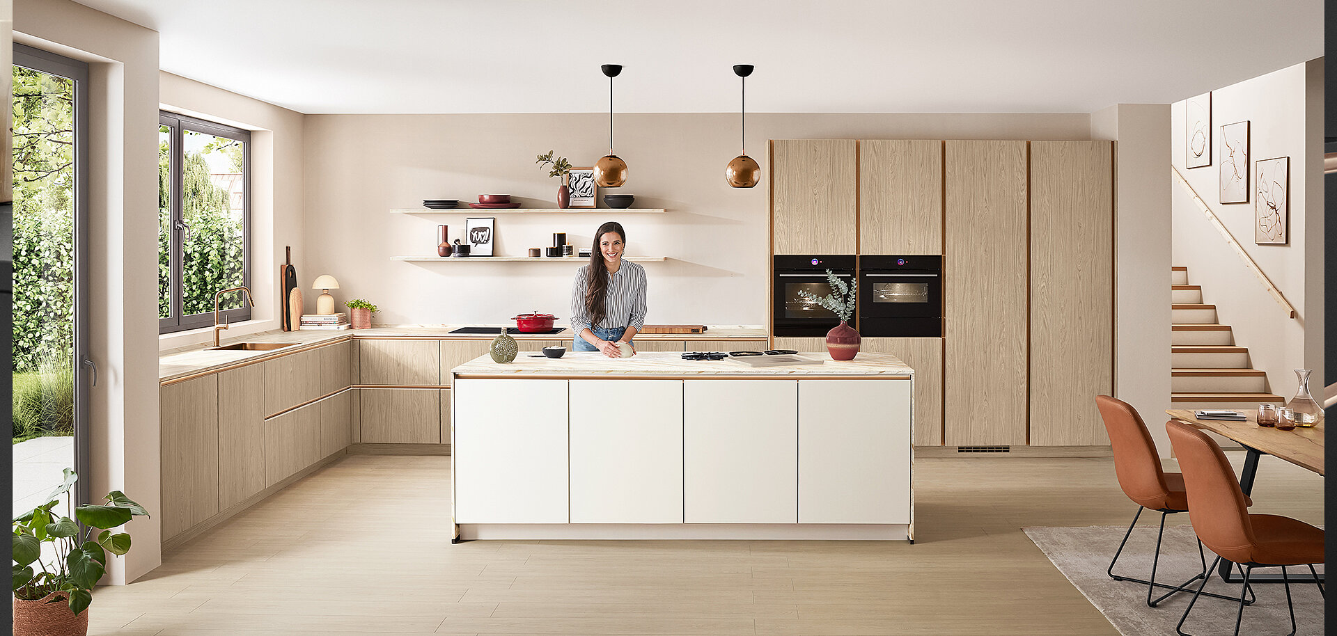nobilia Structura 406: A Calm, Modern Kitchen with Natural Details