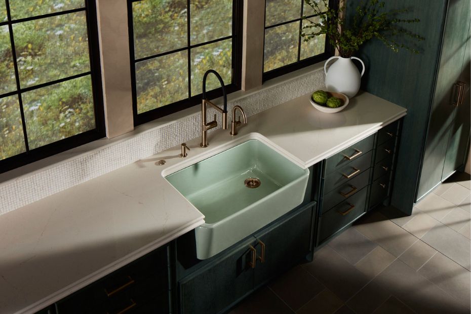 Kohler Farmhouse Sink in Green